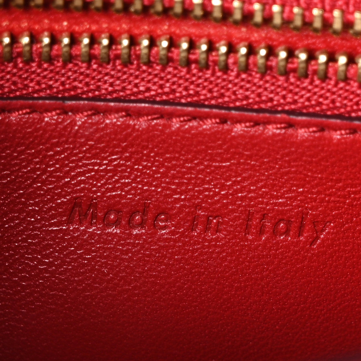Small Calfskin Flap Shoulder Bag - Red