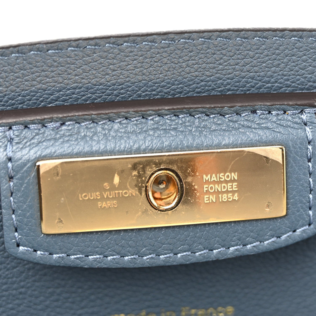 Calfskin Handbag - Blue