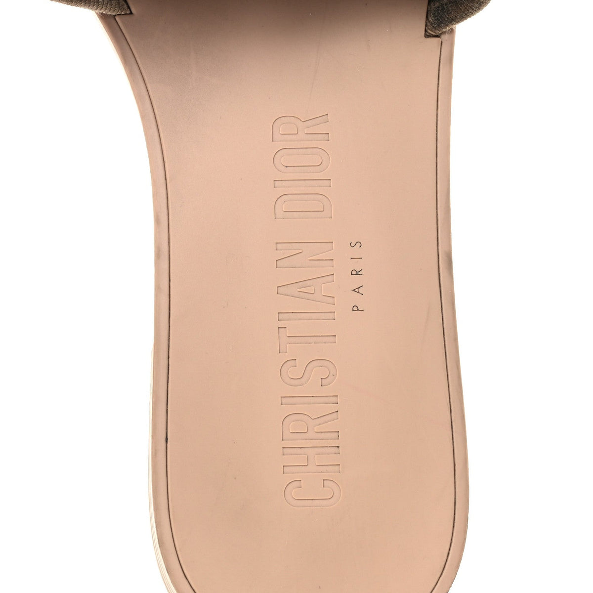 Christian Dior Nylon Women's Dio(r)evolution Slide Sandals 39 Nude