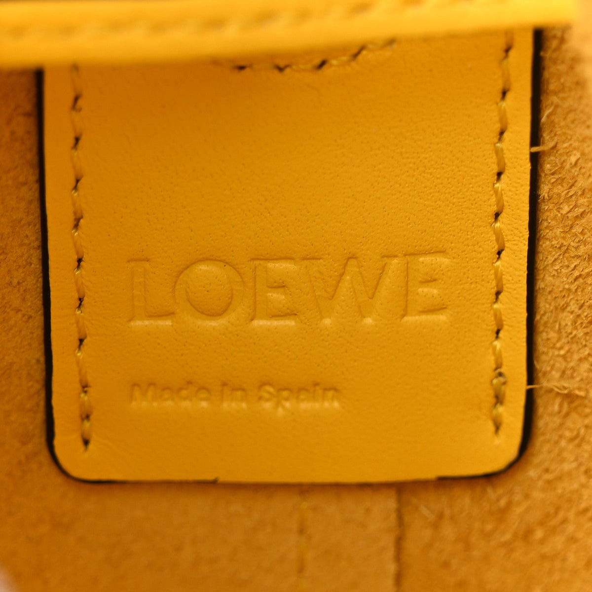 Mini Calfskin Bucket Bag - Yellow