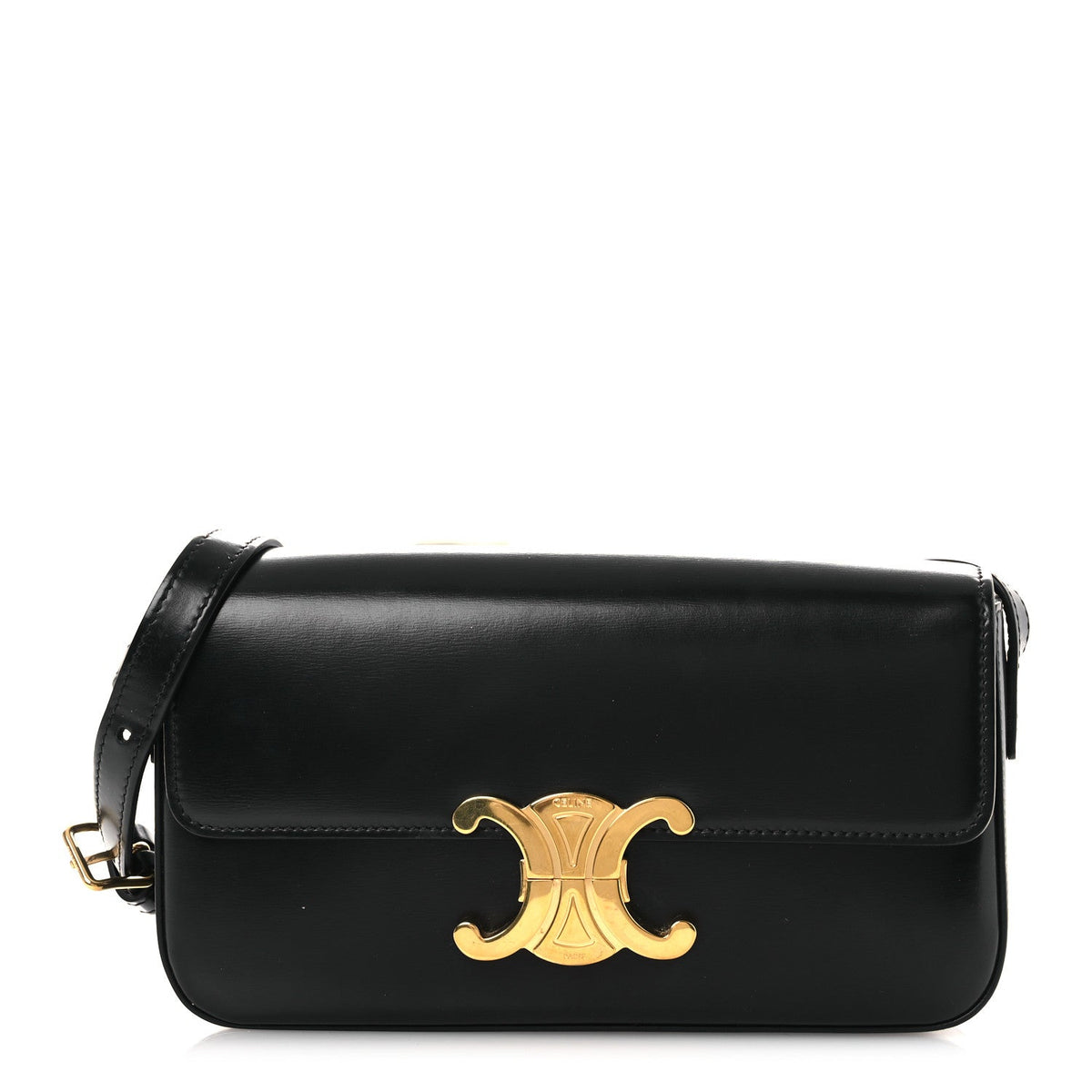 Calfskin Shoulder Bag - Black