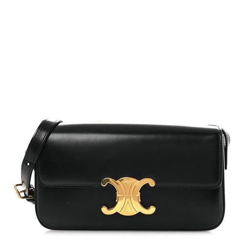 Calfskin Shoulder Bag - Black