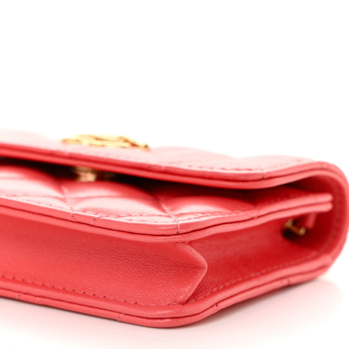 Quilted Lambskin Handbag - Pink