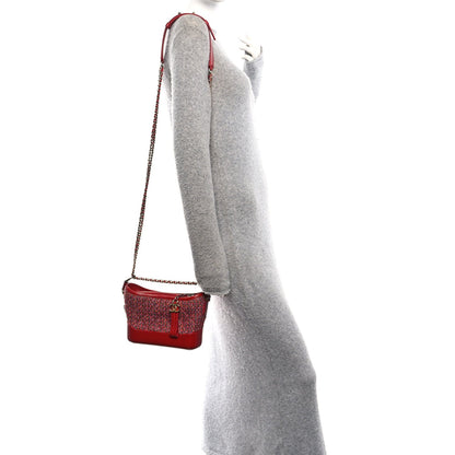 Small Calfskin Hobo Bag - Red