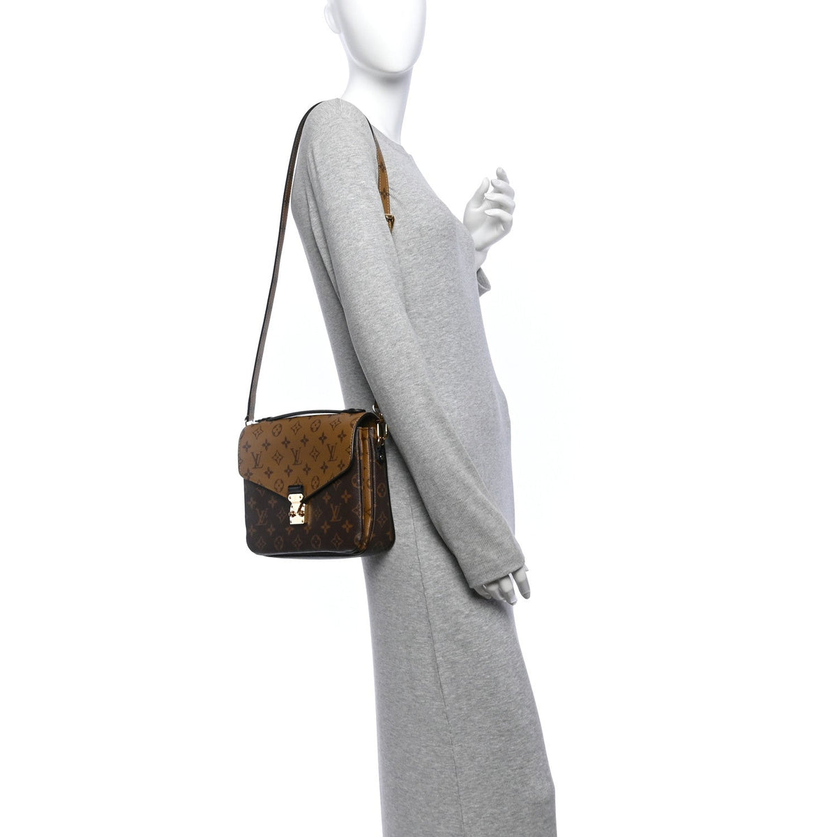 Reverse Monogram Pochette Metis Handbag