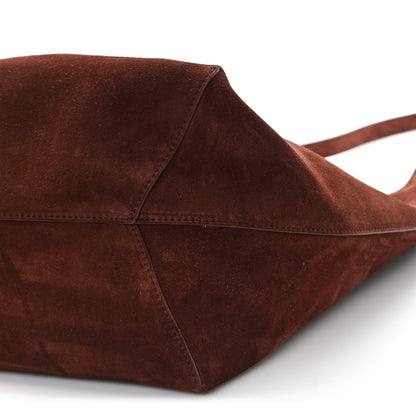Suede Tote Bag - Chocolate