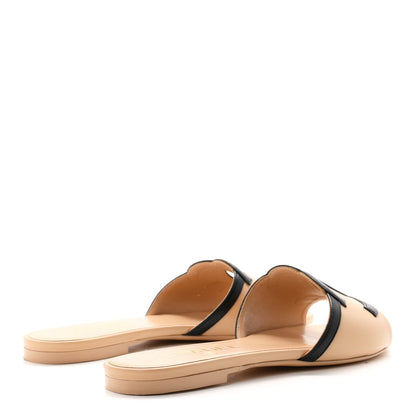 Chanel Lambskin CC Cutout Sandal Women's Mules