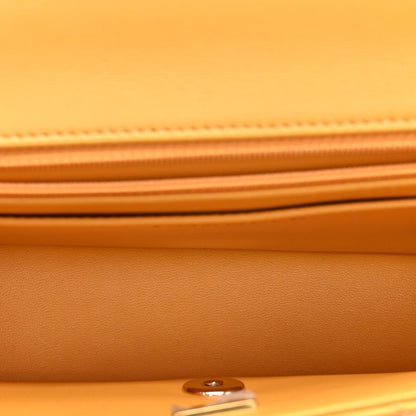 Medium Quilted Lambskin Flap Shoulder Bag - Tan