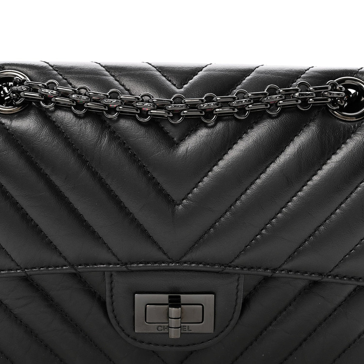 Mini Quilted Calfskin Flap Shoulder Bag - Black