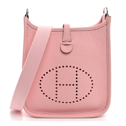 Taurillon Clemence Evelyne Tpm Rose Saku Handbag