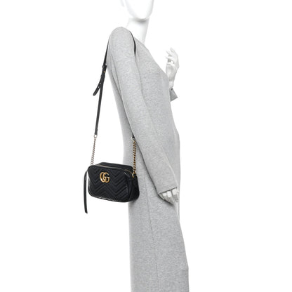 Small Calfskin Shoulder Bag - Black