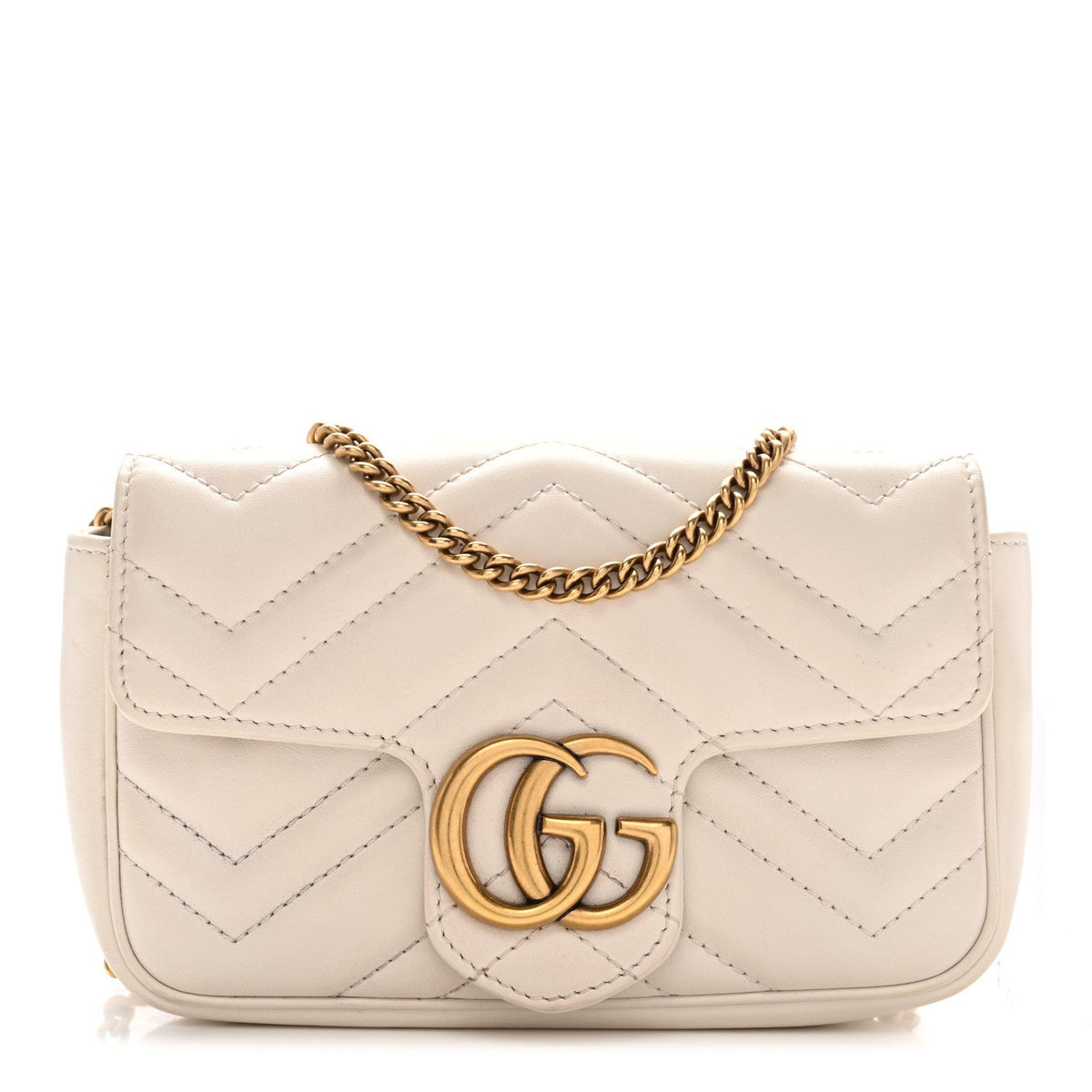 Mini Calfskin Shoulder Bag - White