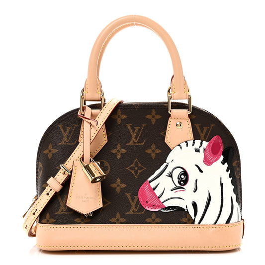 Lv X Sun Yitian Monogram Zebra Alma Bb Handbag