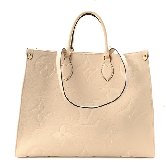 Empreinte Monogram Giant Onthego Gm Crem Handbag