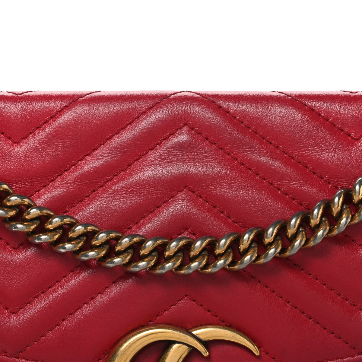 Small Calfskin Shoulder Bag - Red