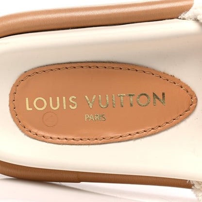 Louis Vuitton Leather Women's Bliss Comfort Mules 38.5 White