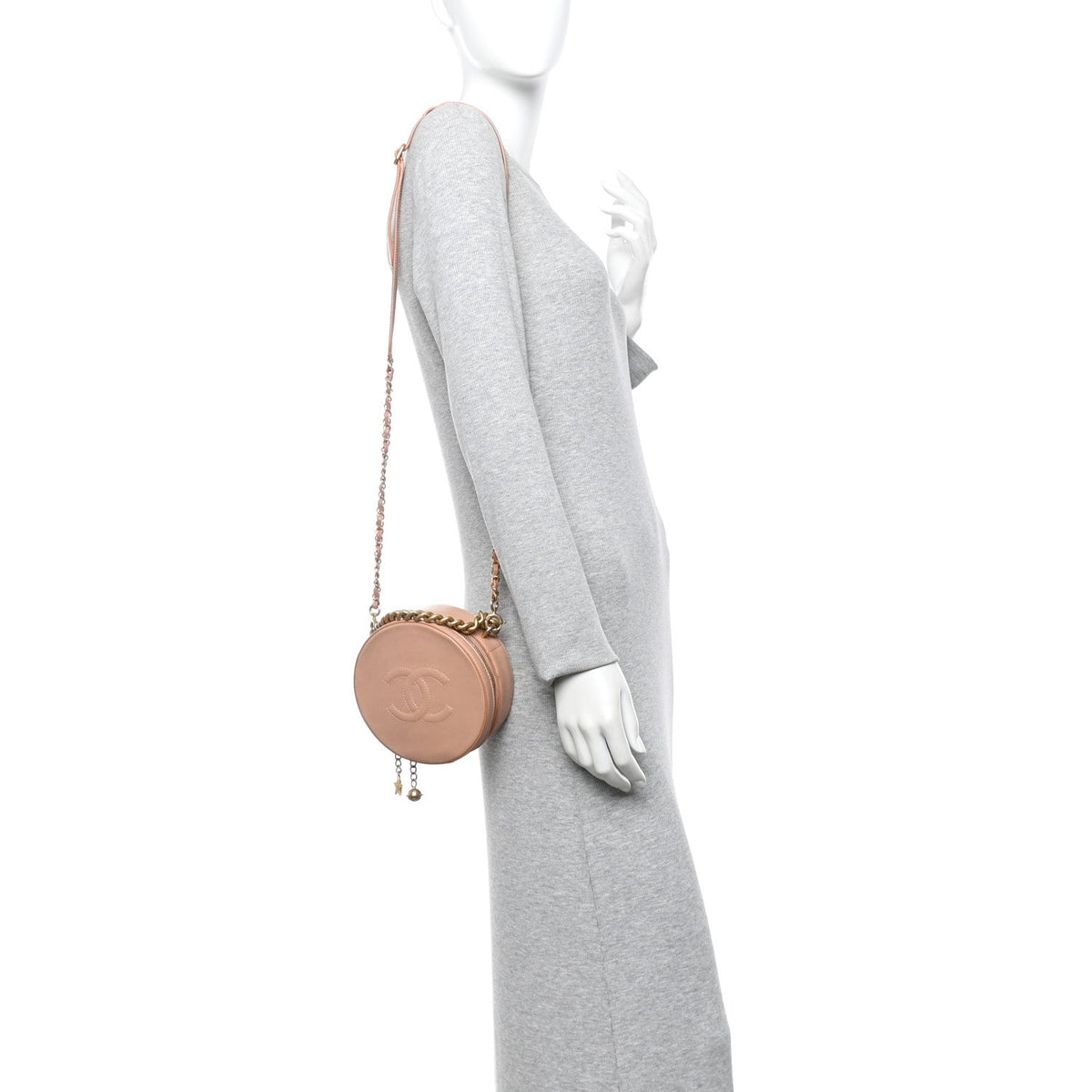 Calfskin Handbag - Beige