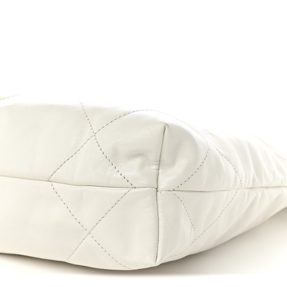Small Quilted Calfskin Handbag - White