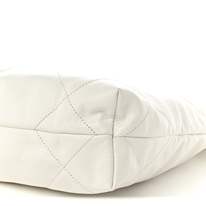 Small Quilted Calfskin Handbag - White