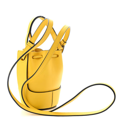 Mini Calfskin Bucket Bag - Yellow