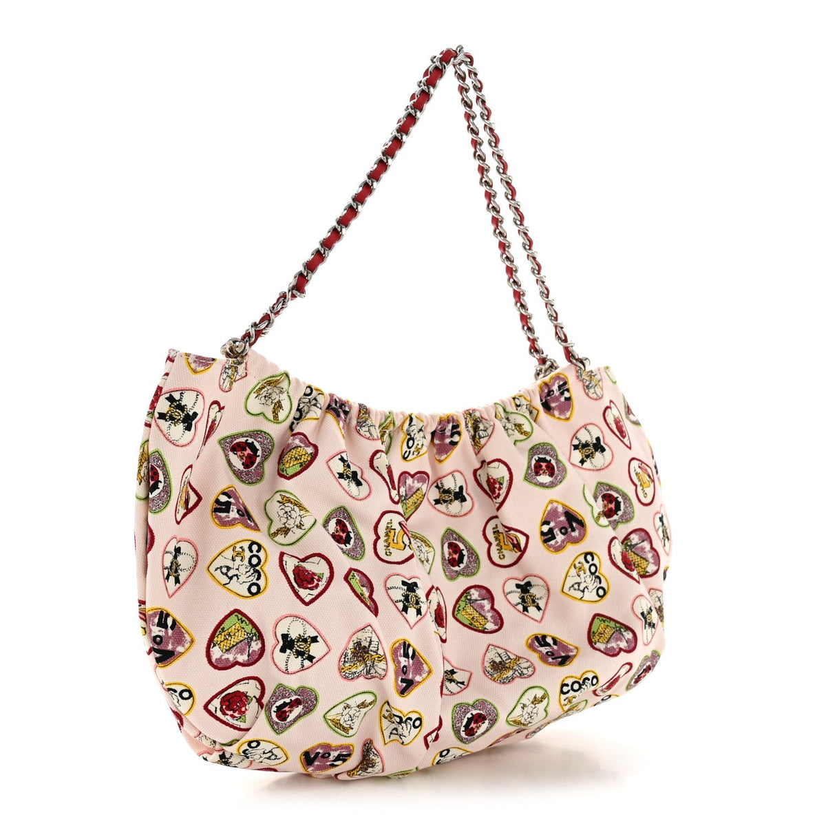 Canvas Shoulder Bag - Pink