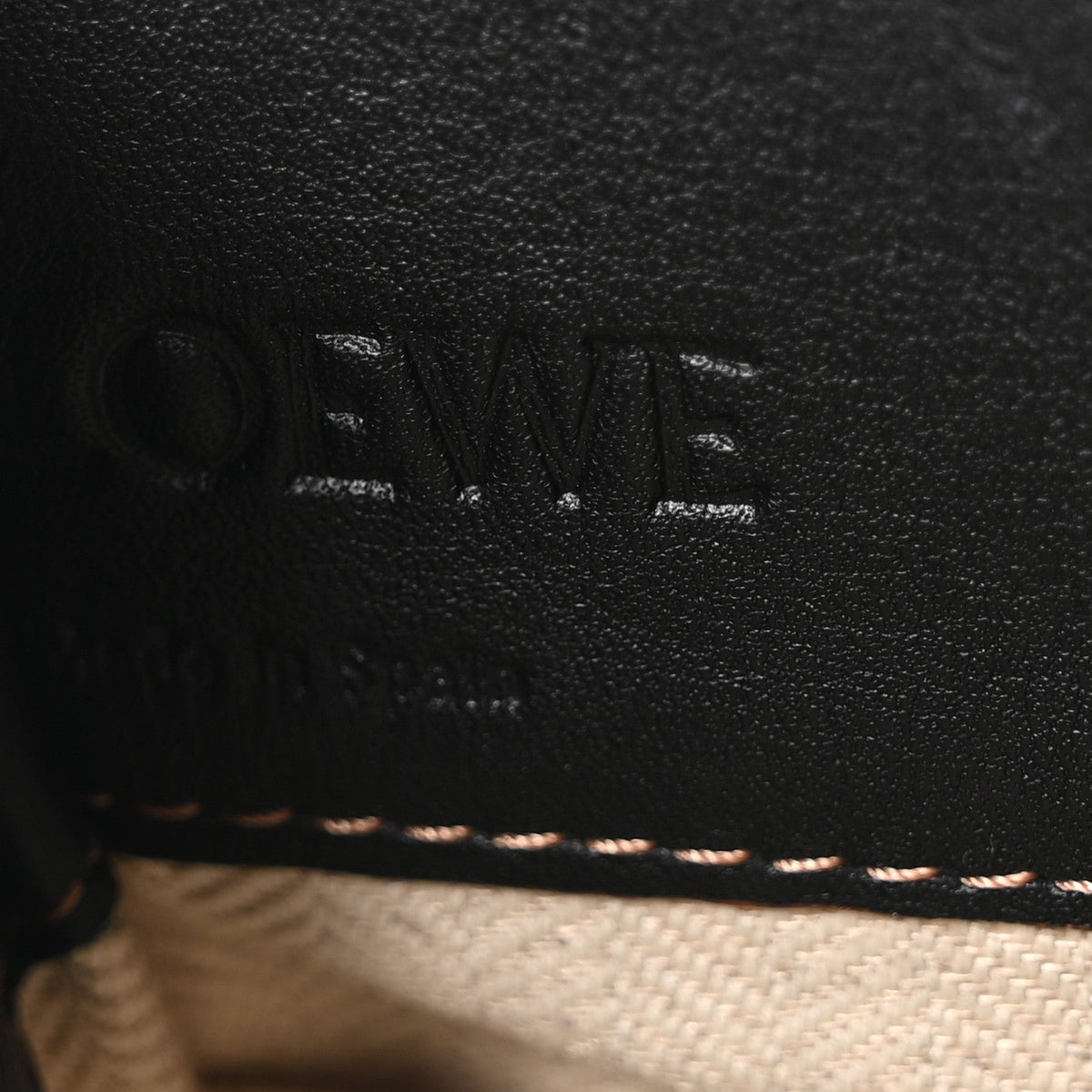 Mini Calfskin Canvas Shoulder Bag - Black