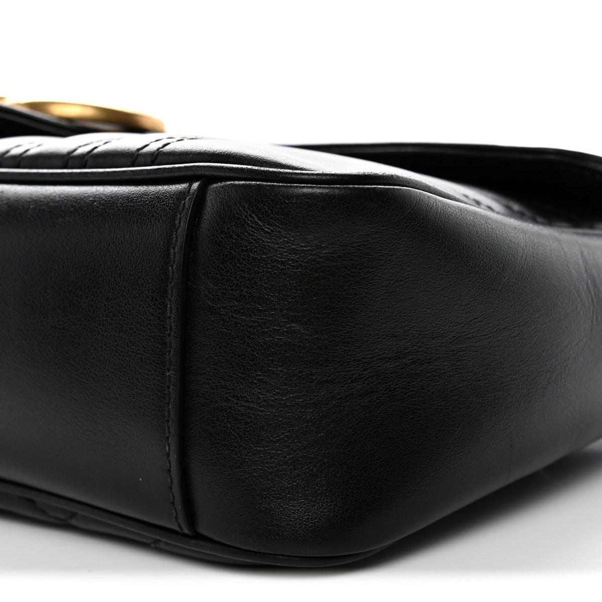 Small Calfskin Shoulder Bag - Black