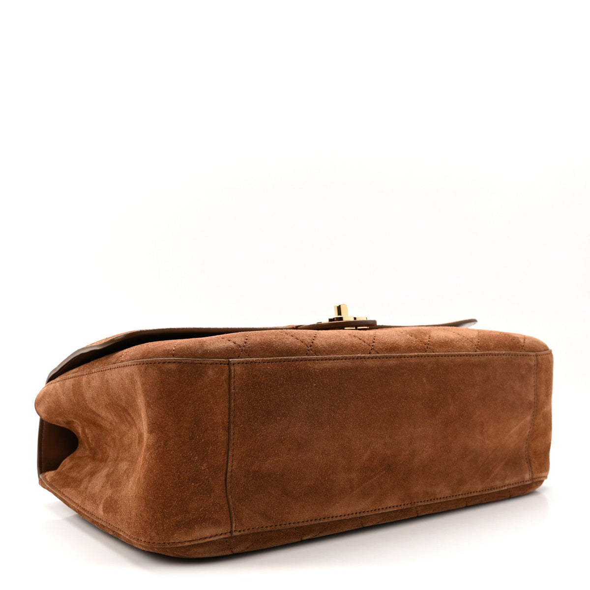 Small Calfskin Suede Flap Shoulder Bag