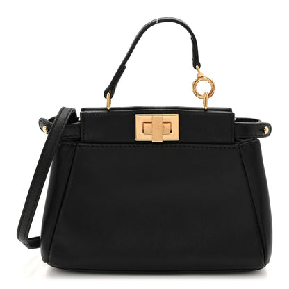 Nappa Satchel Bag - Black