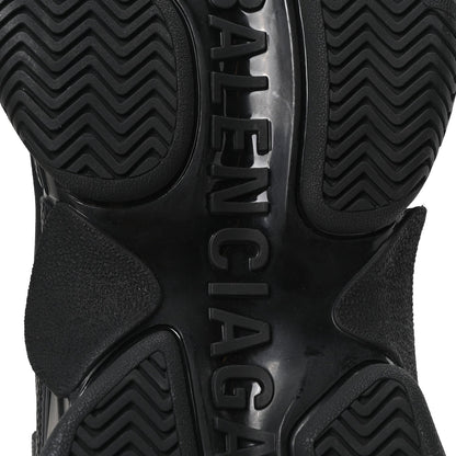 Balenciaga Technical Fabric Men's Triple S Sneakers 40 Black White