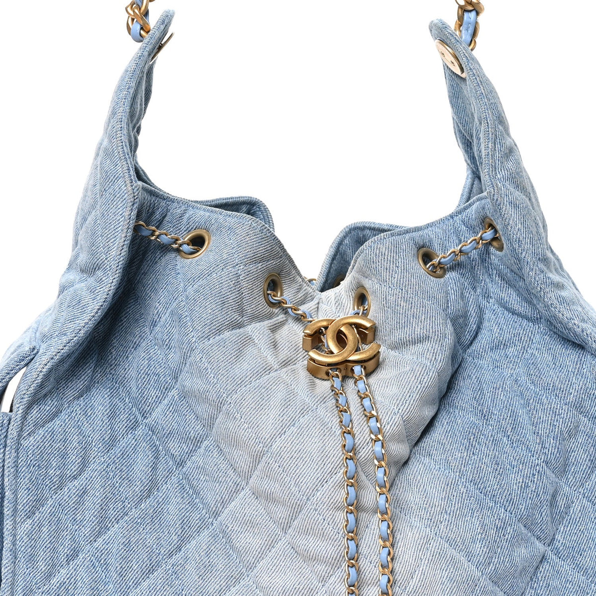 Medium Quilted Handbag - Blue