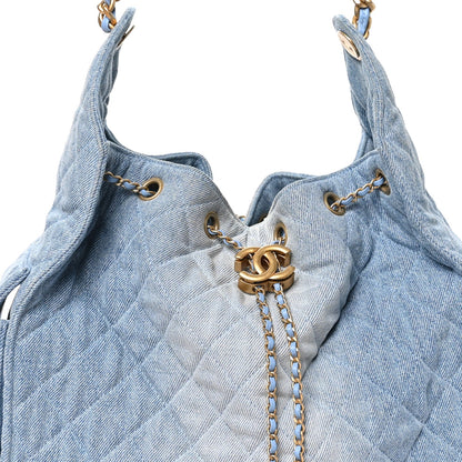 Medium Quilted Handbag - Blue