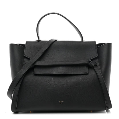 Mini Calfskin Belt Bag - Black