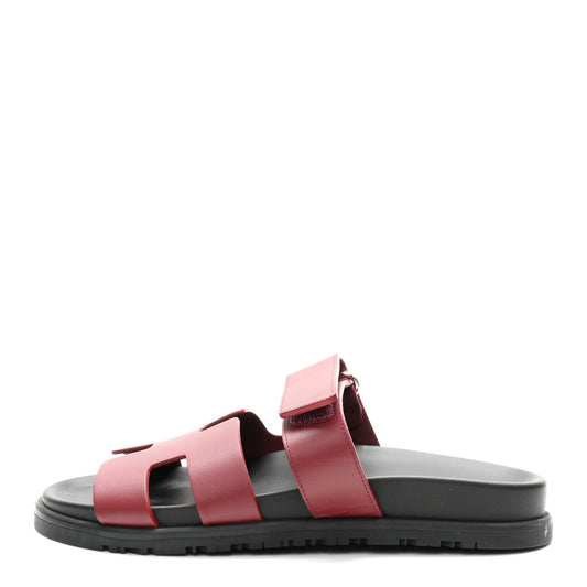 Calfskin Chypre Sandals Rouge H
