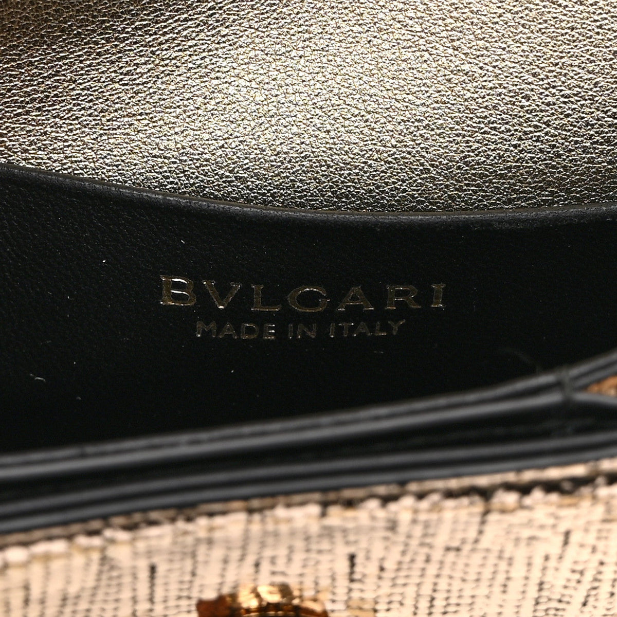 Calfskin Handbag - Gold