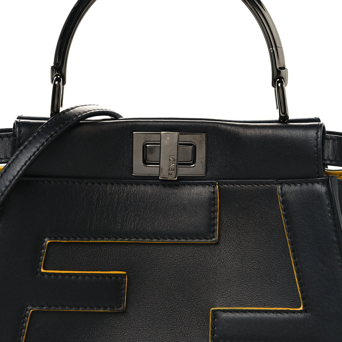 Mini Nappa Satchel Bag - Black
