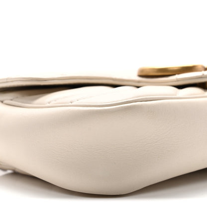 Mini Calfskin Shoulder Bag - White