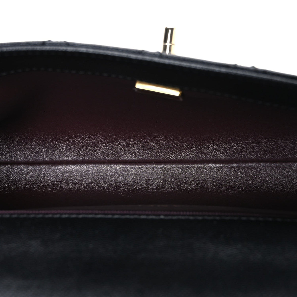 Maxi Quilted Caviar Flap Shoulder Bag - Black