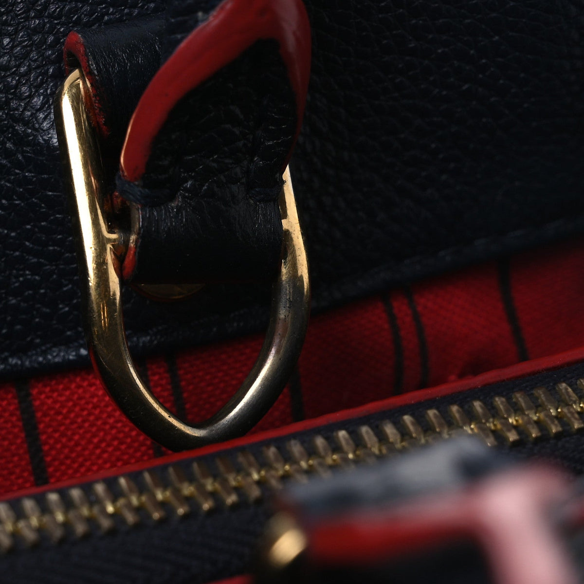 Empreinte Montaigne Bb Marine Rouge Handbag
