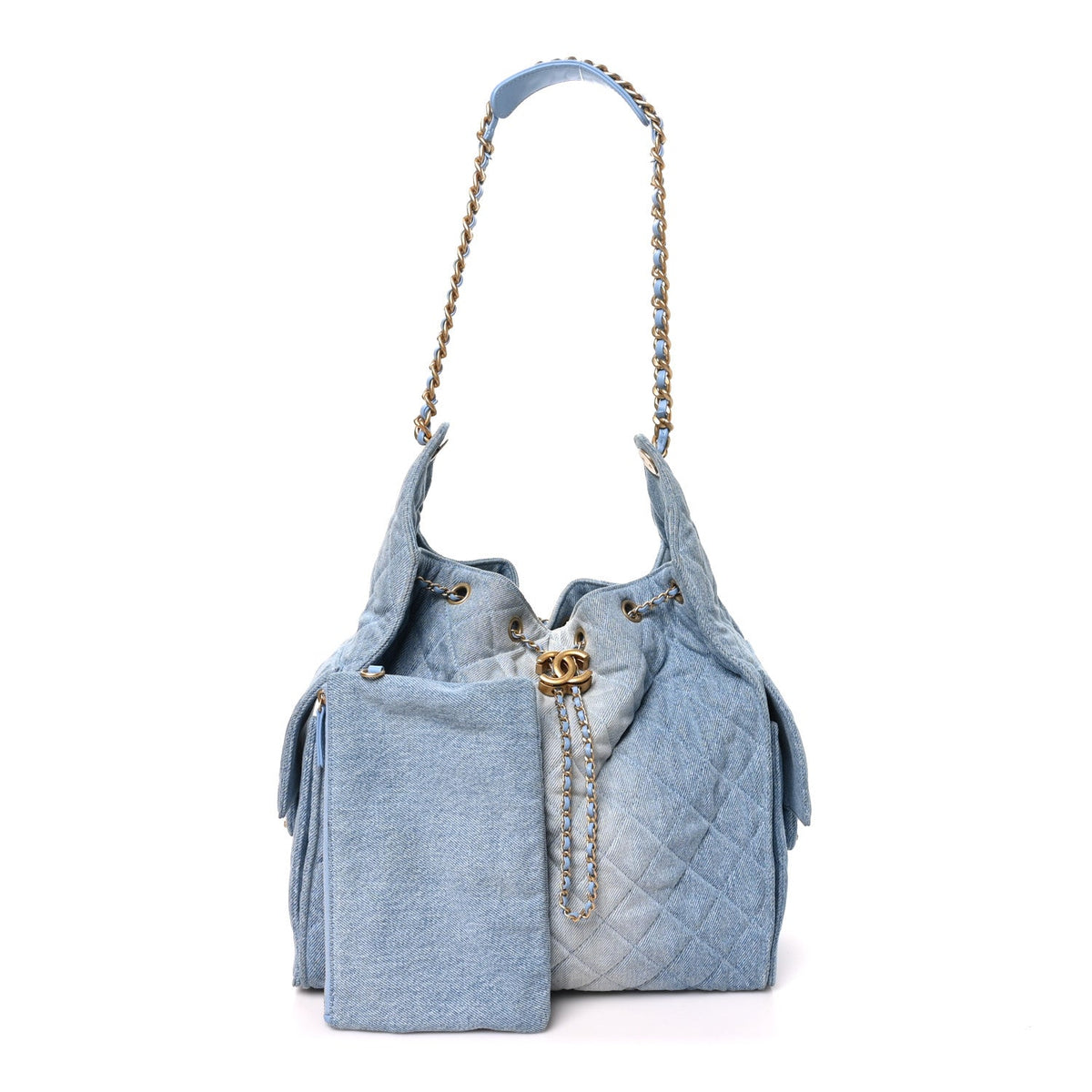 Medium Quilted Handbag - Blue