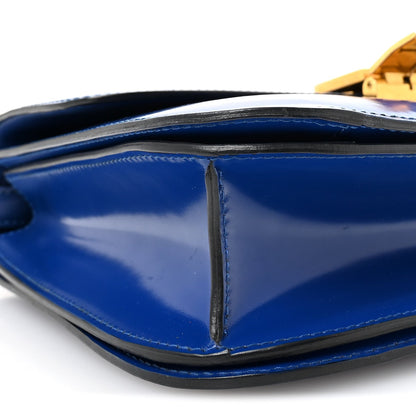 Medium Calfskin Flap Shoulder Bag - Blue