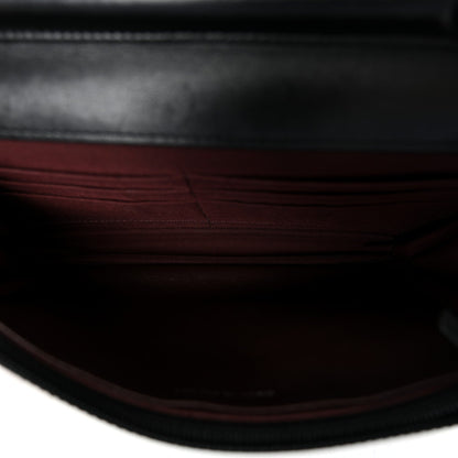 Quilted Lambskin Wallet Bag - Black