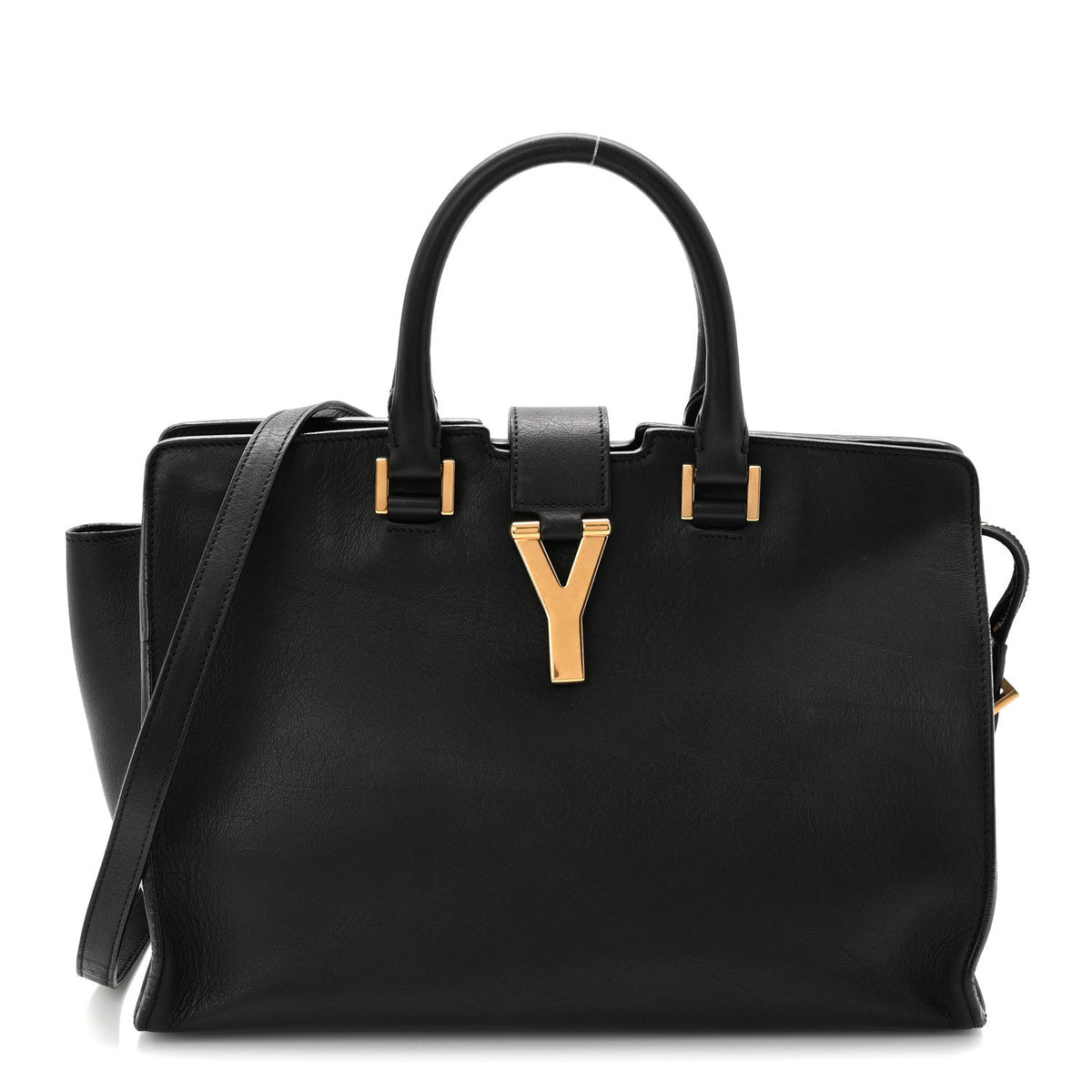 Small Calfskin Handbag - Black