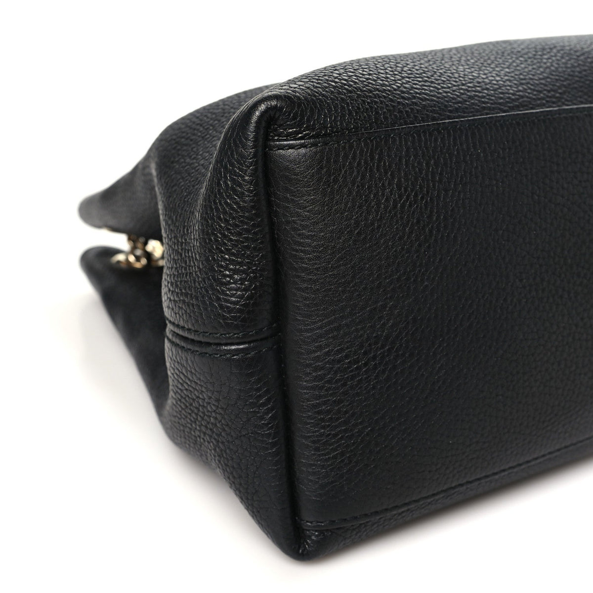Medium Calfskin Shoulder Bag - Black