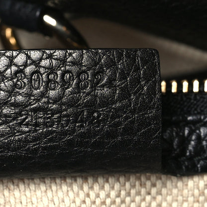 Medium Calfskin Shoulder Bag - Black