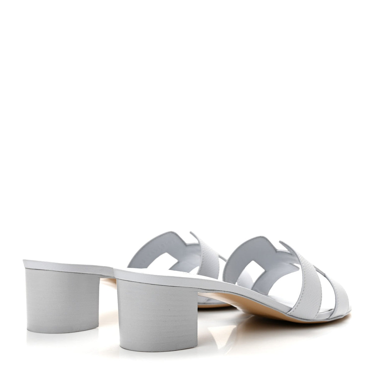 Hermes Epsom Women's Oasis Sandals Bleu Glacier