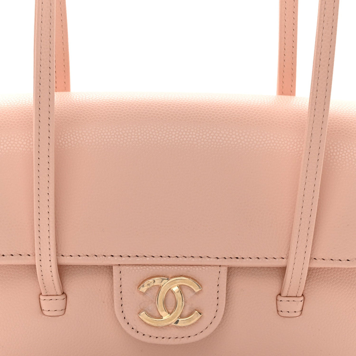 Mini Caviar Shoulder Bag - Pink