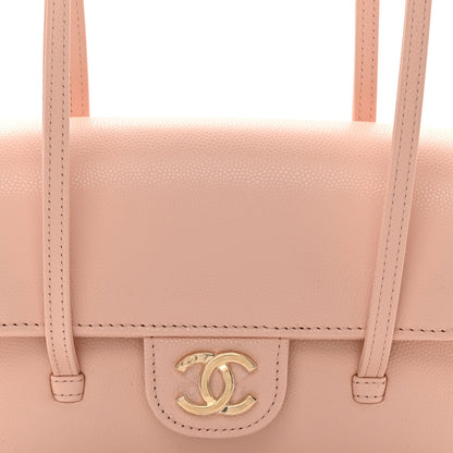 Mini Caviar Shoulder Bag - Pink