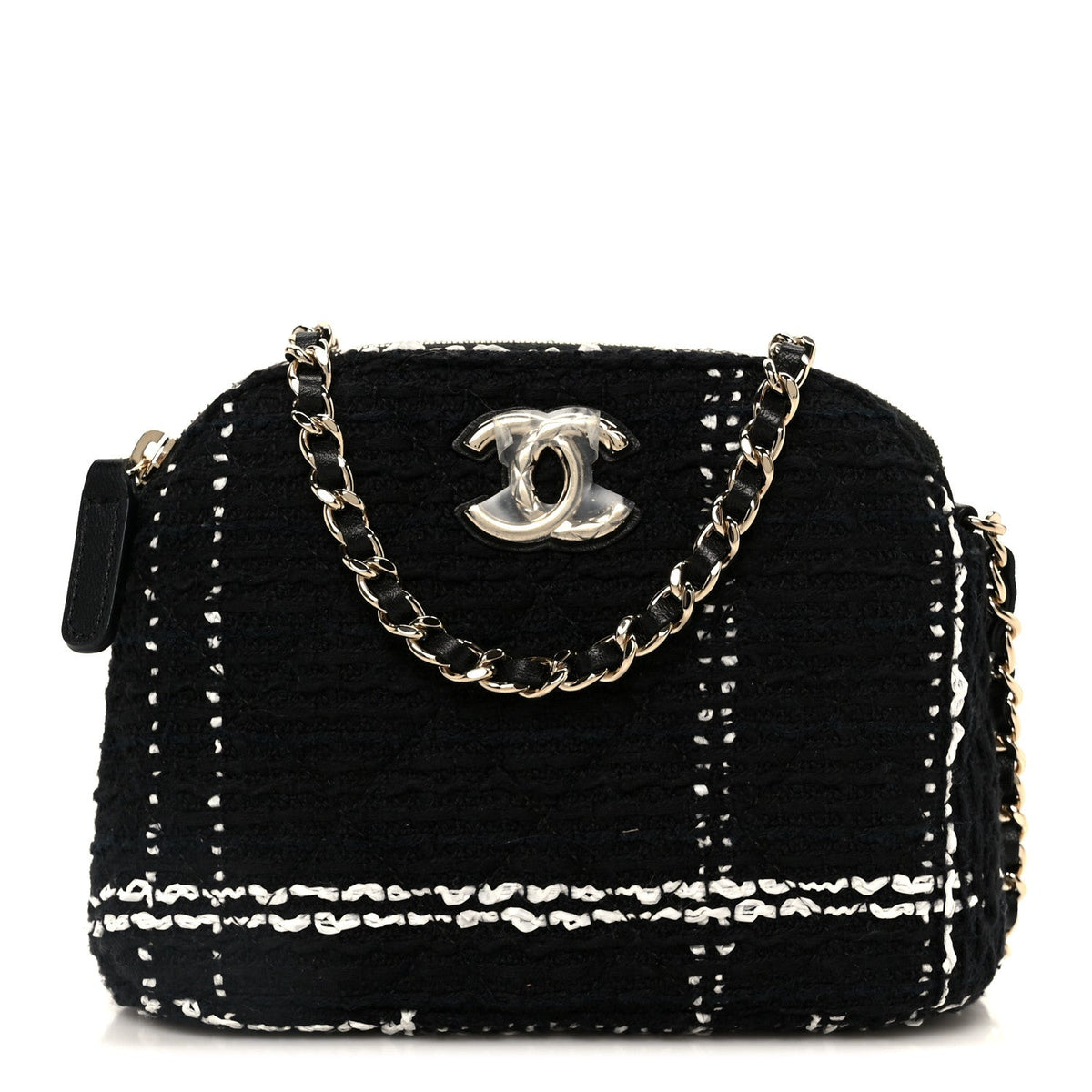 Mini Quilted Clutch Bag - Black