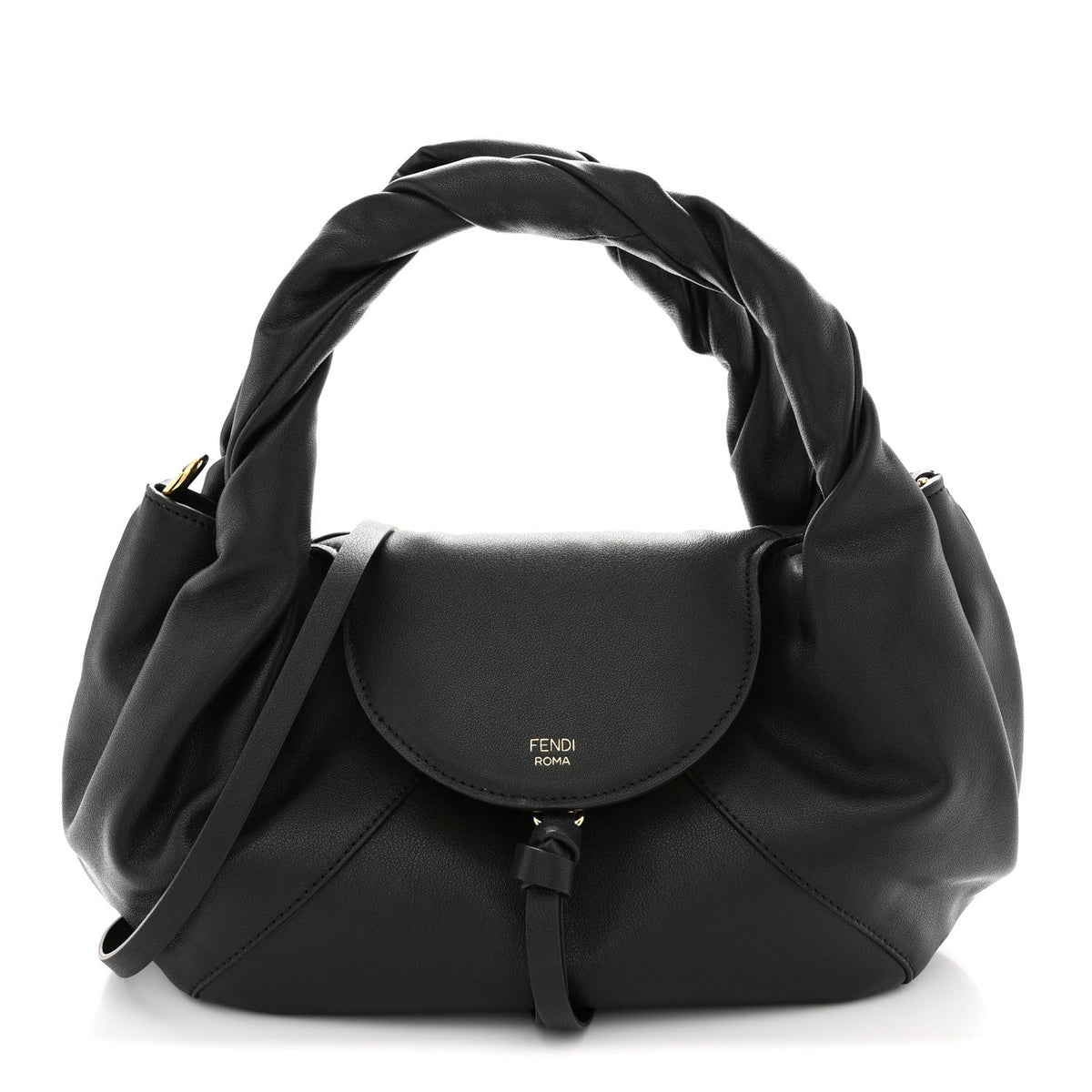 Small Calfskin Handbag - Black